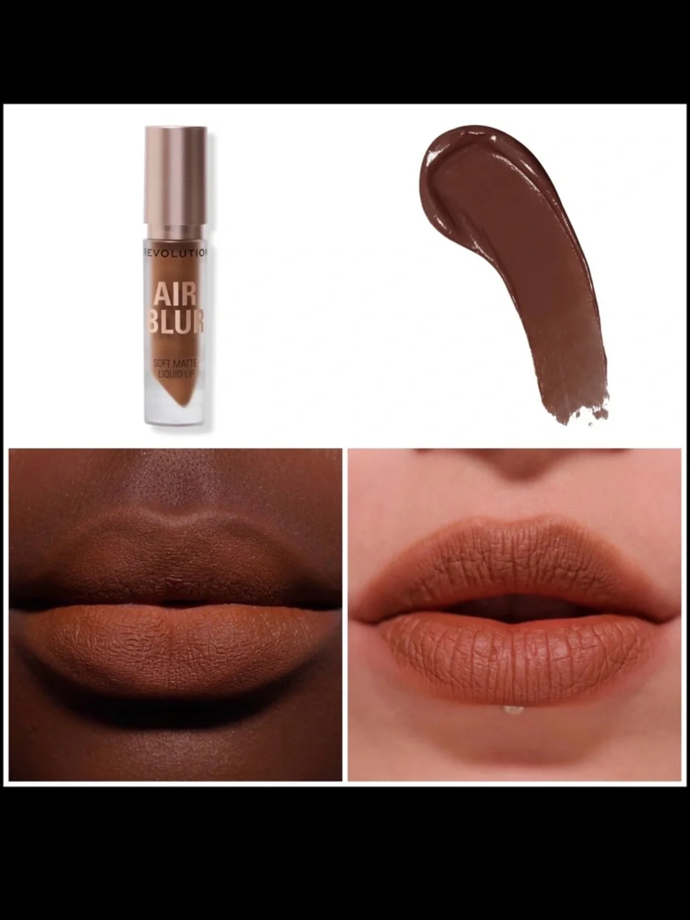 Revolution Beauty Air Blur Soft Matte 4 Liquid Lipstick Bundle Viral Cloud Lip